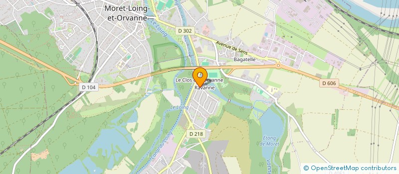 localisation de l'entreprise MADAME NATHALIE ILLE  MORET-LOING-ET-ORVANNE