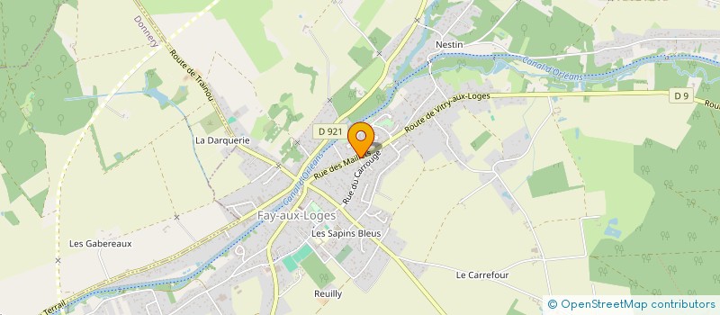 localisation de l'entreprise MADAME NATHALIE INGELAERE  FAY-AUX-LOGES