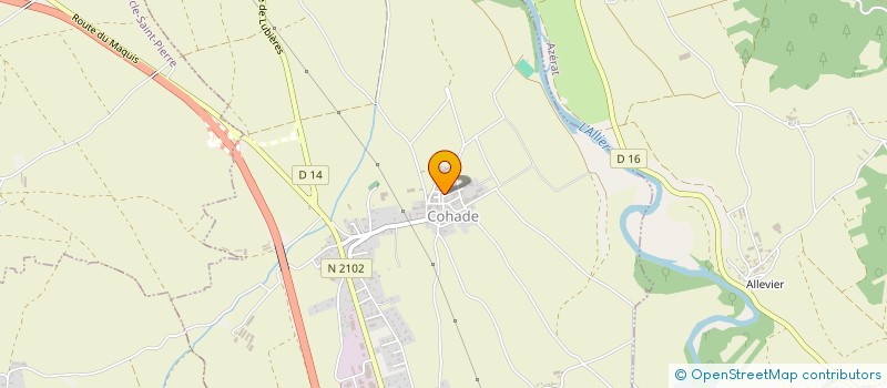 localisation de l'entreprise MADAME NATHALIE JACARIA  COHADE