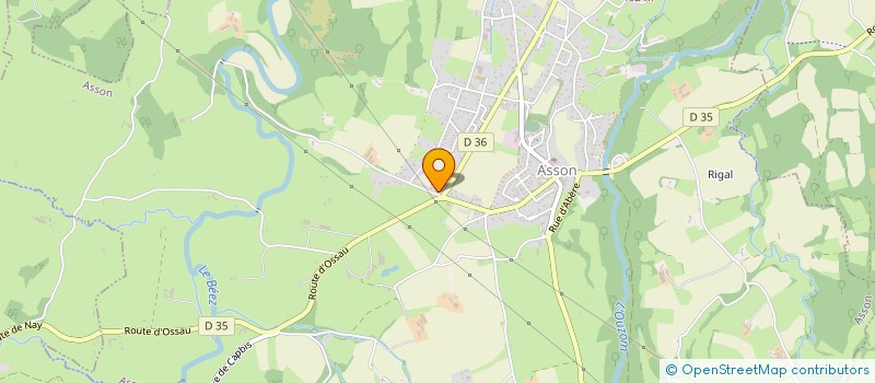 localisation de l'entreprise MADAME NATHALIE JACKY CLAUD ARRIEUS  ASSON