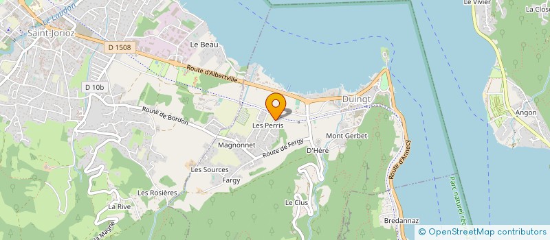 localisation de l'entreprise MADAME NATHALIE JACQUELIN  DUINGT