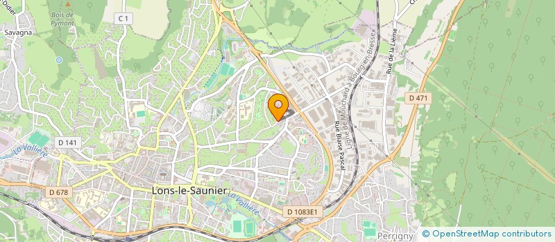 localisation de l'entreprise MADAME NATHALIE JACQUET à LONS-LE-SAUNIER