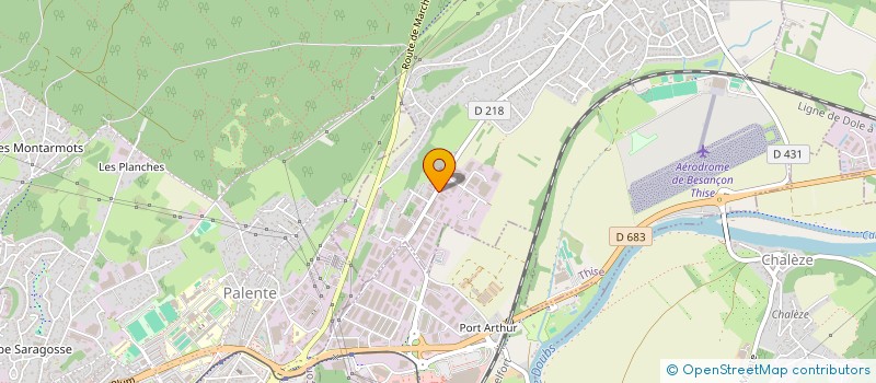 localisation de l'entreprise MADAME NATHALIE JACQUET  CHALEZEULE