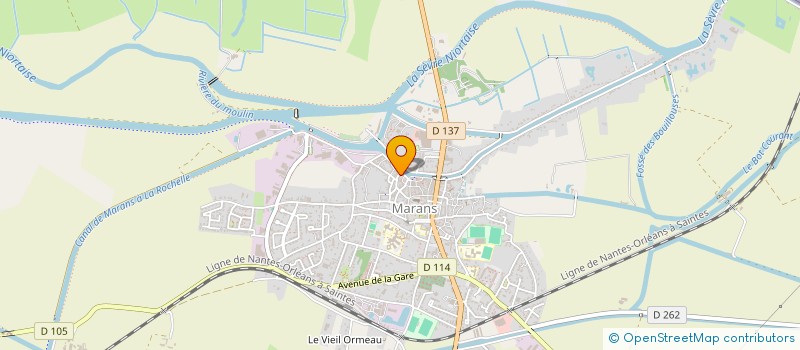 localisation de l'entreprise MADAME NATHALIE JACQUIS  MARANS