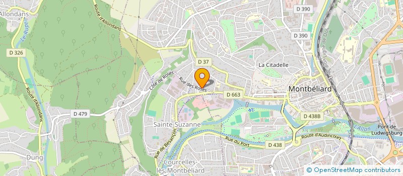 localisation de l'entreprise MADAME NATHALIE JACQUOT  SAINTE-SUZANNE