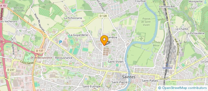 localisation de l'entreprise MADAME NATHALIE JACQUOT  SAINTES