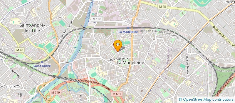 localisation de l'entreprise MADAME NATHALIE JAKUBOWSKI à LA MADELEINE