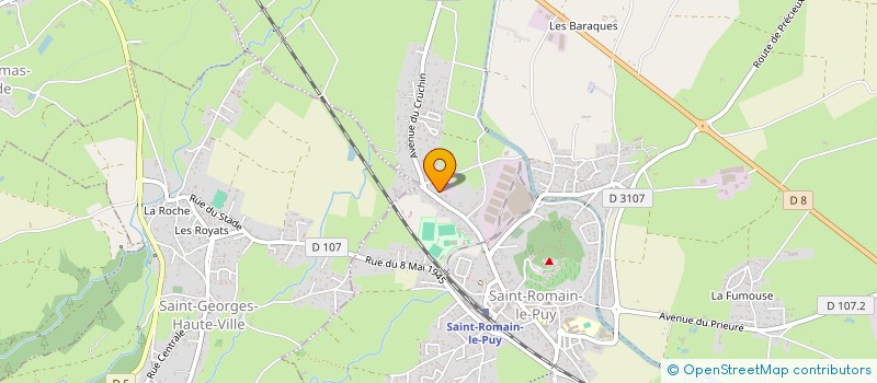 localisation de l'entreprise MADAME NATHALIE JAMROZ  SAINT-ROMAIN-LE-PUY