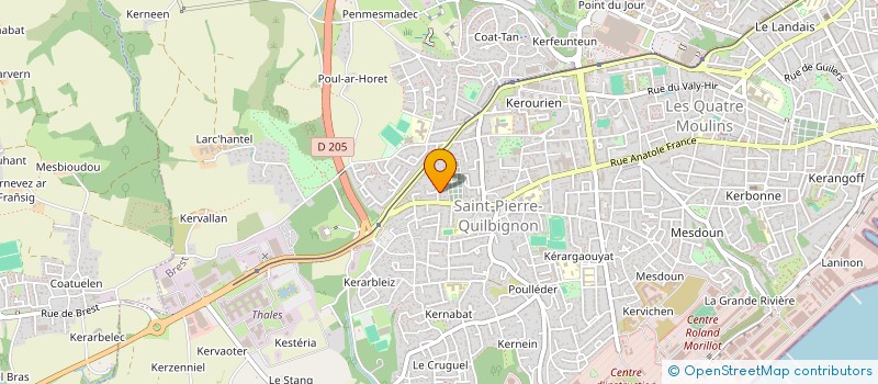 localisation de l'entreprise MADAME NATHALIE JAOUEN à BREST