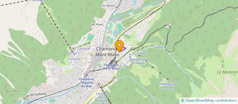 localisation de l'entreprise MADAME NATHALIE JARDINE  CHAMONIX-MONT-BLANC