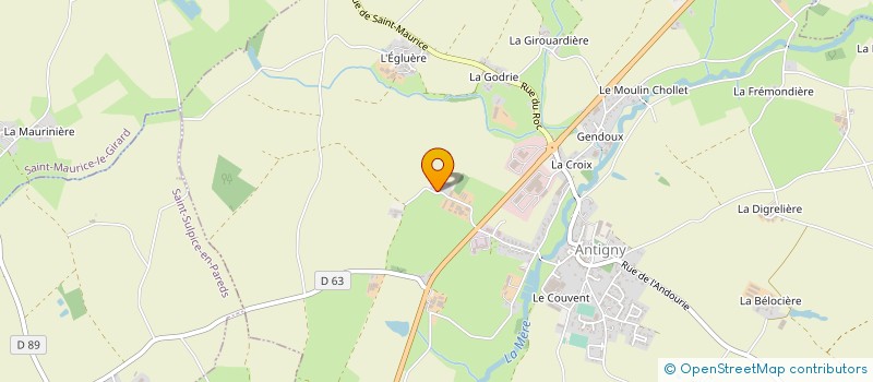 localisation de l'entreprise MADAME NATHALIE JARRIAU  ANTIGNY