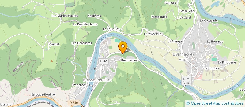 localisation de l'entreprise MADAME NATHALIE JAURE à LIVINHAC-LE-HAUT