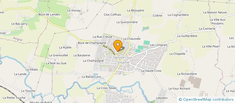 localisation de l'entreprise MADAME NATHALIE JEANNE  SERVON-SUR-VILAINE