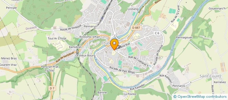 localisation de l'entreprise MADAME NATHALIE JEUDI DE GRISSAC  CHATEAULIN