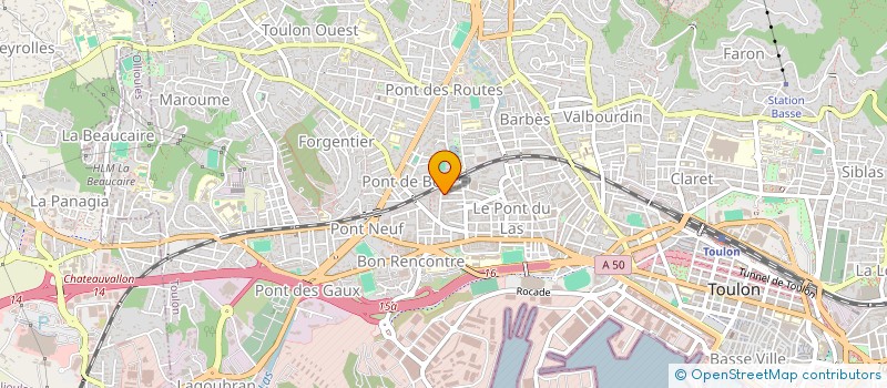 localisation de l'entreprise MADAME NATHALIE JOB  TOULON