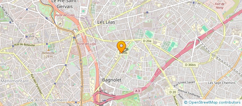 localisation de l'entreprise MADAME NATHALIE JOFFRE  BAGNOLET