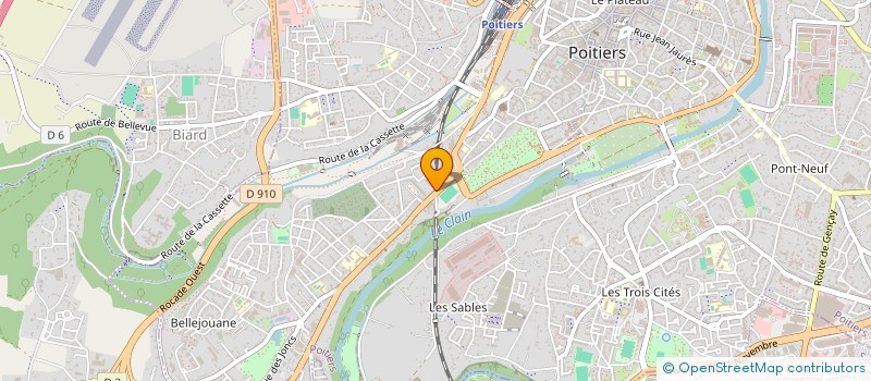 localisation de l'entreprise MADAME NATHALIE JOLBERT à POITIERS