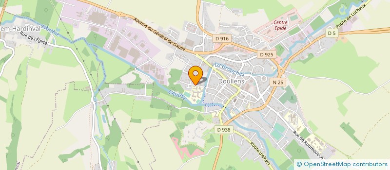 localisation de l'entreprise MADAME NATHALIE JONARD à DOULLENS