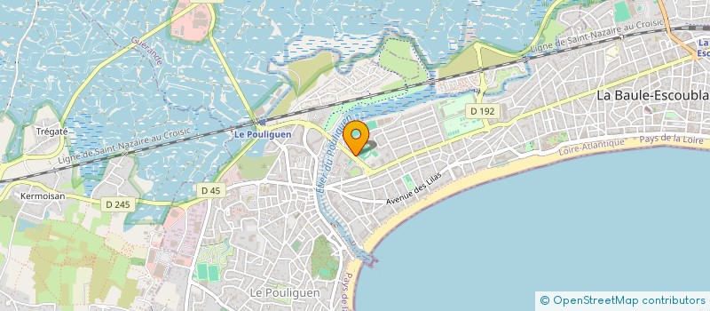 localisation de l'entreprise MADAME NATHALIE JONCHERE à LA BAULE-ESCOUBLAC