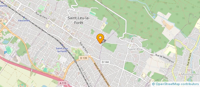 localisation de l'entreprise MADAME NATHALIE JORGE  ST LEU LA FORET