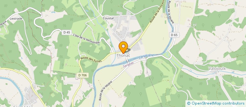 localisation de l'entreprise MADAME NATHALIE JOUAT à SAINT-LEON-SUR-VEZERE