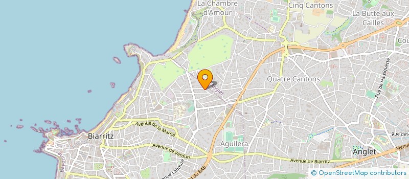 localisation de l'entreprise MADAME NATHALIE JOUBERT  BIARRITZ