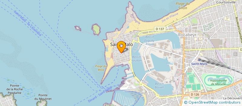 localisation de l'entreprise MADAME NATHALIE JOUBERT  SAINT-MALO