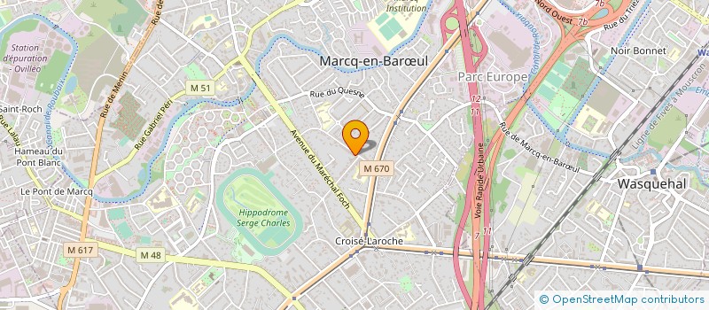 localisation de l'entreprise MADAME NATHALIE JOUCLARD à MARCQ-EN-BARŒUL
