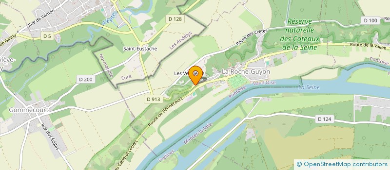 localisation de l'entreprise MADAME NATHALIE JOURDAN  LA ROCHE-GUYON