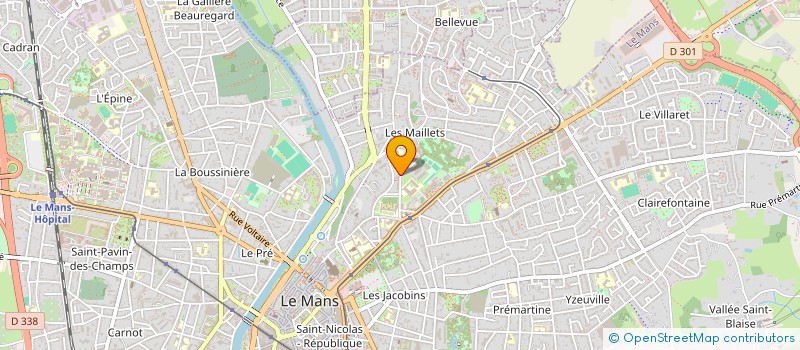 localisation de l'entreprise MADAME NATHALIE JOUVET  LE MANS