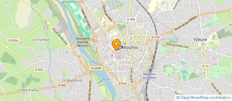 localisation de l'entreprise MADAME NATHALIE JOVANOVIC à MOULINS