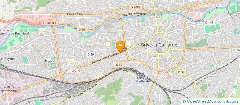 localisation de l'entreprise MADAME NATHALIE JUDDE  BRIVE-LA-GAILLARDE