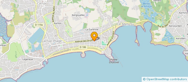 localisation de l'entreprise MADAME NATHALIE JULLIEN  CARNAC