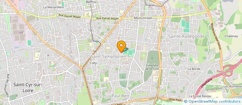 localisation de l'entreprise MADAME NATHALIE KABASELE BEBE  TOURS