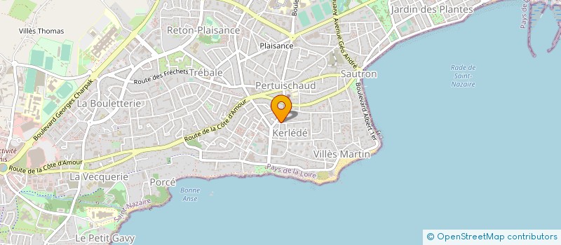 localisation de l'entreprise MADAME NATHALIE KARR  SAINT-NAZAIRE