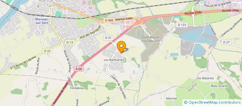 localisation de l'entreprise MADAME NATHALIE KASPAR  MARSSAC-SUR-TARN