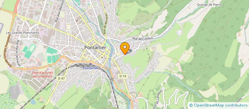 localisation de l'entreprise MADAME NATHALIE KERNEN  PONTARLIER