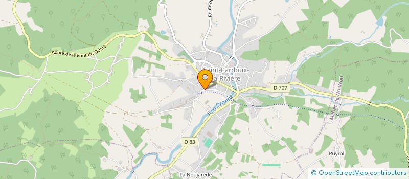 localisation de l'entreprise MADAME NATHALIE KOZLOWSKI à SAINT-PARDOUX-LA-RIVIERE