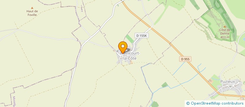 localisation de l'entreprise MADAME NATHALIE KOZLOWSKI  ALAINCOURT-LA-COTE