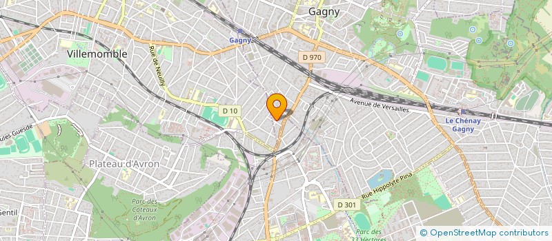 localisation de l'entreprise MADAME NATHALIE KROLAK  GAGNY