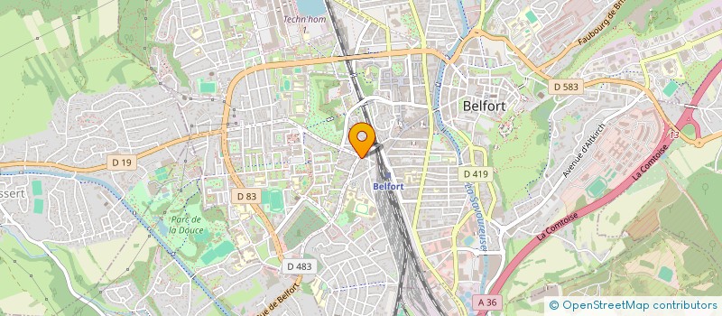 localisation de l'entreprise MADAME NATHALIE KURTZ  BELFORT