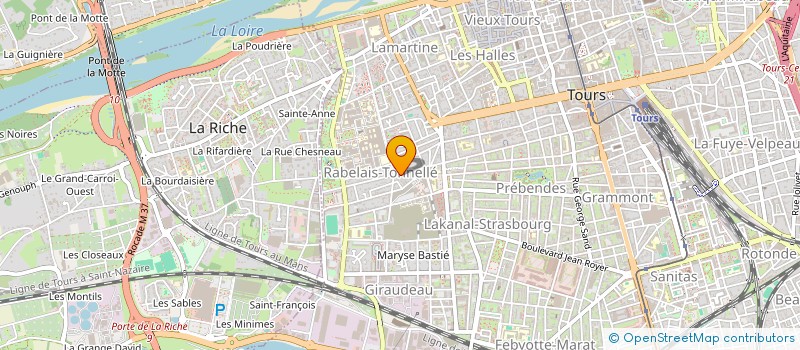 localisation de l'entreprise MADAME NATHALIE LABESSE  TOURS