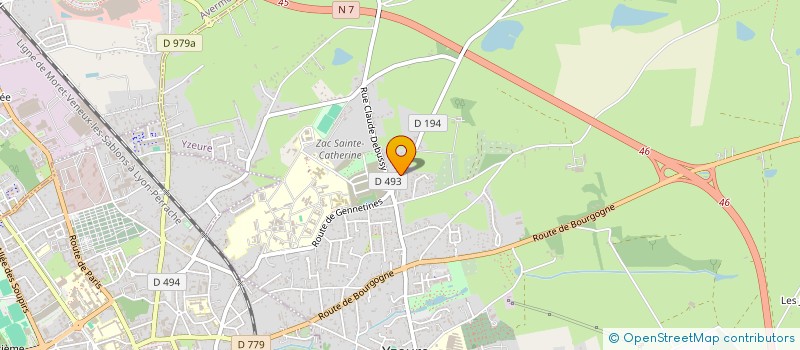 localisation de l'entreprise MADAME NATHALIE LABONNE à YZEURE