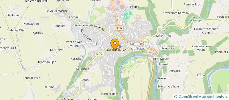 localisation de l'entreprise MADAME NATHALIE LABUSSIERE à CHATEAUNEUF-DU-FAOU