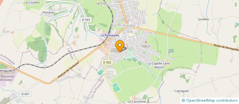 localisation de l'entreprise MADAME NATHALIE LACOMBE  LUC-LA-PRIMAUBE