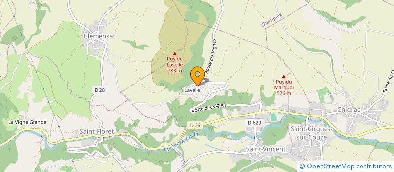 localisation de l'entreprise MADAME NATHALIE LACOSTE  SAINT-DIERY