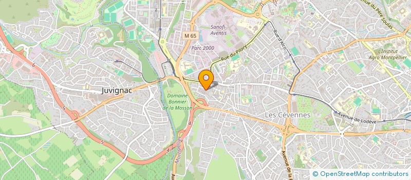 localisation de l'entreprise MADAME NATHALIE LADET à MONTPELLIER