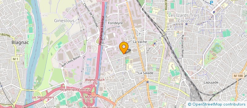localisation de l'entreprise MADAME NATHALIE LAFARGE à TOULOUSE