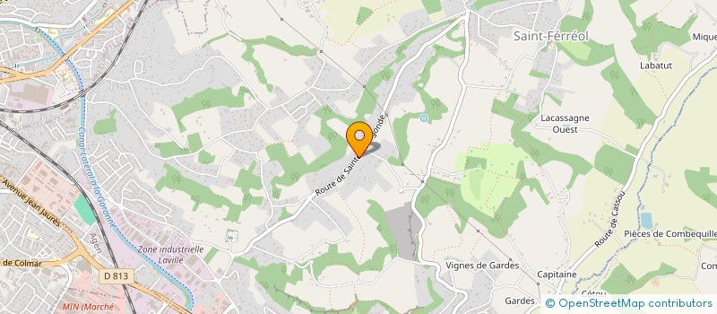 localisation de l'entreprise MADAME NATHALIE LAGARDE  BON-ENCONTRE