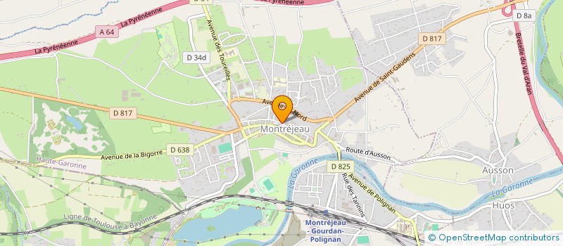 localisation de l'entreprise MADAME NATHALIE LAGARRIGUE  MONTREJEAU